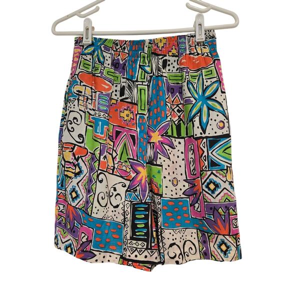 Vintage Judy Knapp Button-Up Blouse and Matching Pull-On Short Set, Mixed Sizes - Picture 3 of 13